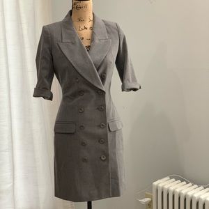 Venus grey double breasted suit dress size 2